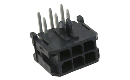 Resim  CONN. Header, Male Pins 3mm 2 ROW 6 POS. 90° TH, R/A Tray Molex, LLC