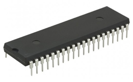 Picture of IC MCU PIC16F74 PIC 8-Bit 20MHz 7KB (4K x 14) FLASH 40-DIP (15.24mm) Tube Microchip