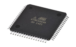 Picture of IC MCU ATMEGA64A AVR 8-Bit 16MHz 64KB (32K x 16) FLASH 64-TQFP Tray Microchip
