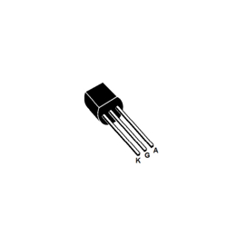 Picture of THYRISTOR SCR BT169D 600V 0.8A TO-92-3 T/B GB