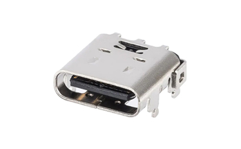Picture of CONN USB-C (USB TYPE-C) 24 (16+8 Dummy) Receptacle TH, RA T&R Molex